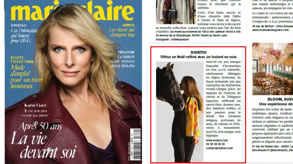 SoieToi - Publications Presse Marie Claire